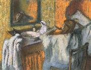 Edgar Degas Woman at her toilette oil painting artist